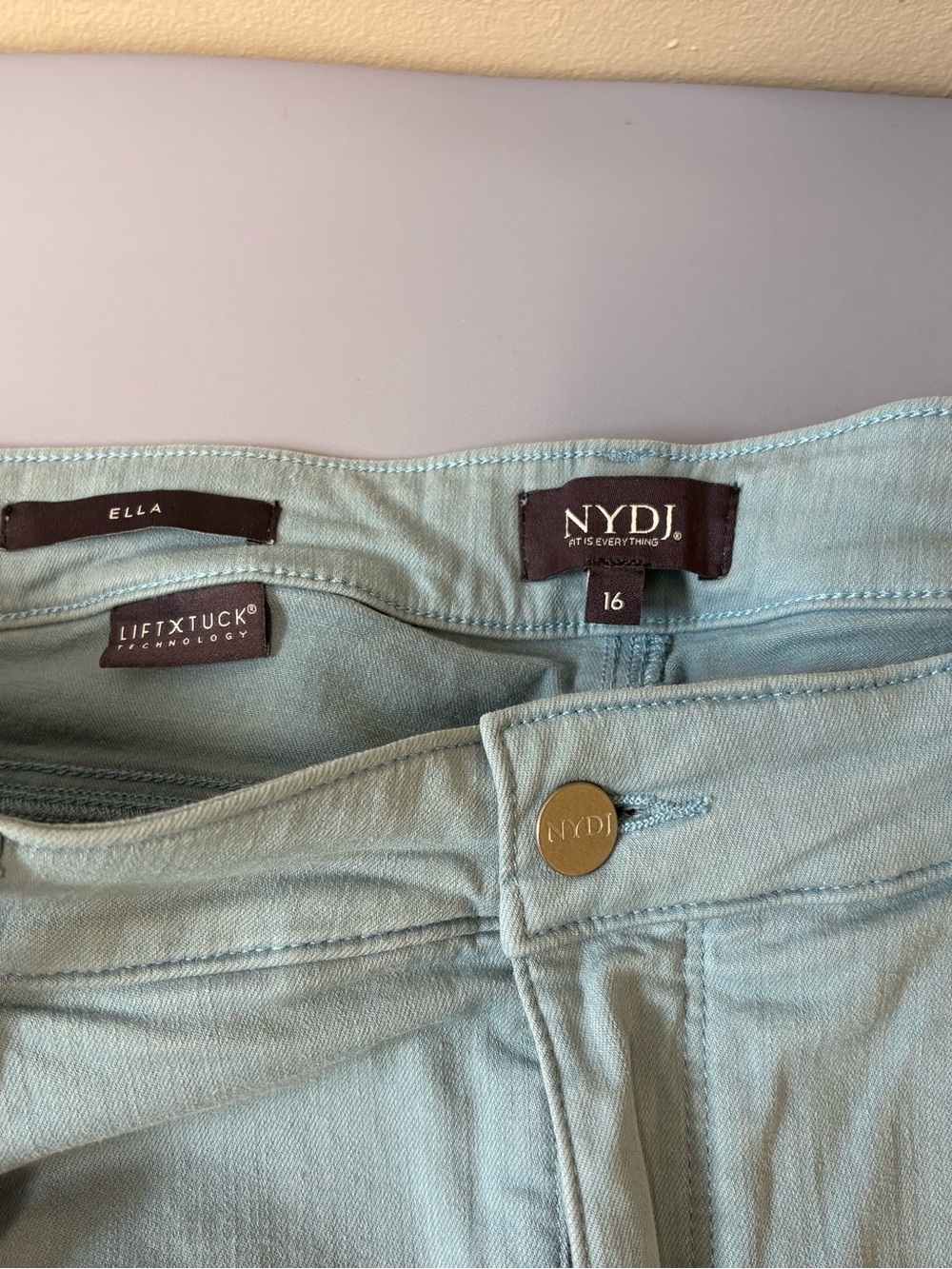 NYDJ Women's Jean Shorts- Dark Blue, Light Blue, 3 pair!! - Picture 7 of 11